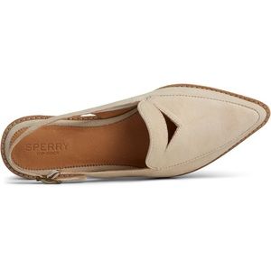 SPERRY Saybrook Suede Sling-Back Flat NEW!!